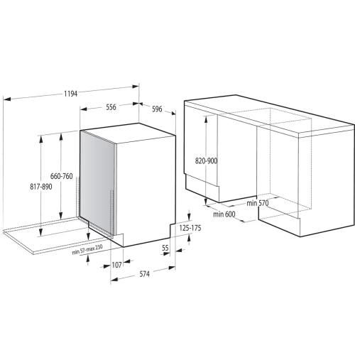 Встраиваемая посудомоечная машина Gorenje GV661D60