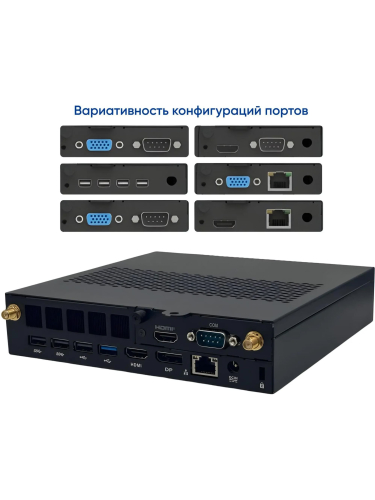 Мини-ПК iRU 310H6ITF, Intel Core i3-13100 / 16 ГБ DDR5 / 256 ГБ SSD / Intel UHD Graphics / Windows 11 Pro, черный (2122065)