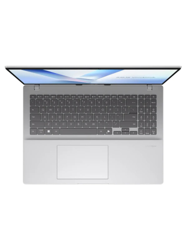 Ноутбук ASUS VivoBook 16 M1607KA-MB151, 16" (1920x1200) IPS/AMD Ryzen AI 5 330/16 ГБ DDR5/512 ГБ SSD/AMD Radeon Graphics/Без системы, Серебристый (90NB15F2-M00AA0)