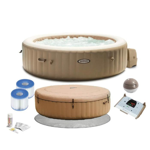 СПА-бассейн Intex 28428 165/216х71см "Bubble Massage" 1098л., круглый, аэромассаж