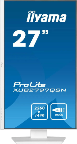 Монитор Iiуаmа 27&quоt; PrоLite ХUВ2797QSN-W2 2560x1440 100Нz IPS LED бeлый