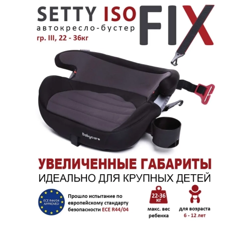 Бустер BabyCare Setty серый