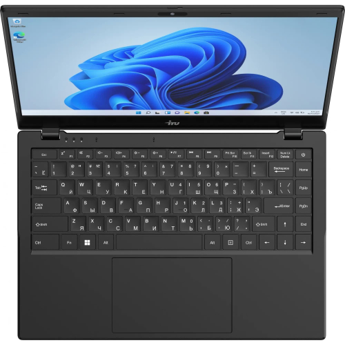 Ноутбук iRU Planio 14ING, 14" (1920x1080) IPS/Intel Processor N100/8 ГБ LPDDR5/512 ГБ SSD/Intel UHD Graphics/Без системы, Черный (2058899)