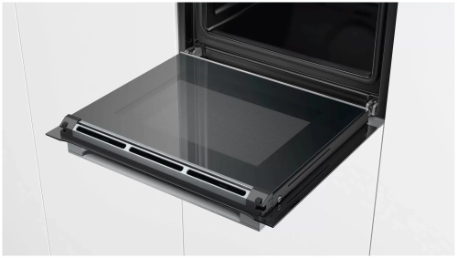 Электрический духовой шкаф Bosch HBG672BS1F, серебристый