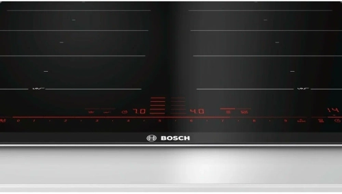 Индукционная варочная панель Bosch PXX675DC1E, цвет панели черный, цвет рамки серебристый