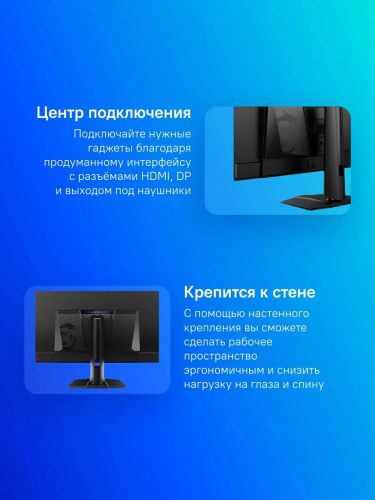 Монитор 31.5" MSI MPG 321URX QD-OLED 3840x2160,  0.03 ms, 240Hz, Black (9S6-3DD29A-055)