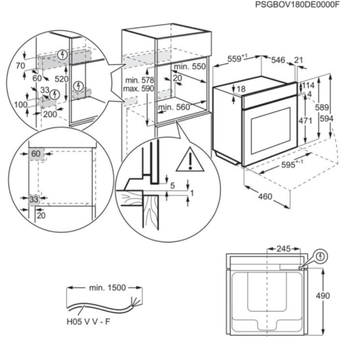 Электрический духовой шкаф Electrolux EOD5C70X