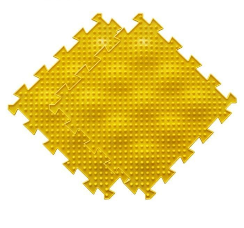 Модульный массажный коврик ОРТО ПАЗЛ «Ежики», 8 модулей, 4 вида, цвет МИКС