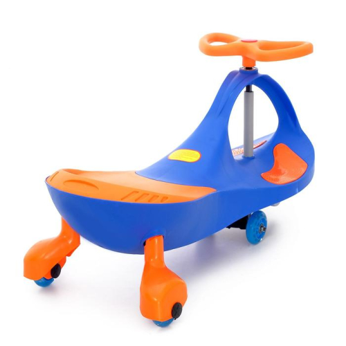 Бибикар-толокар «Плазмакар», с полиуретановыми колёсами, цвет синий