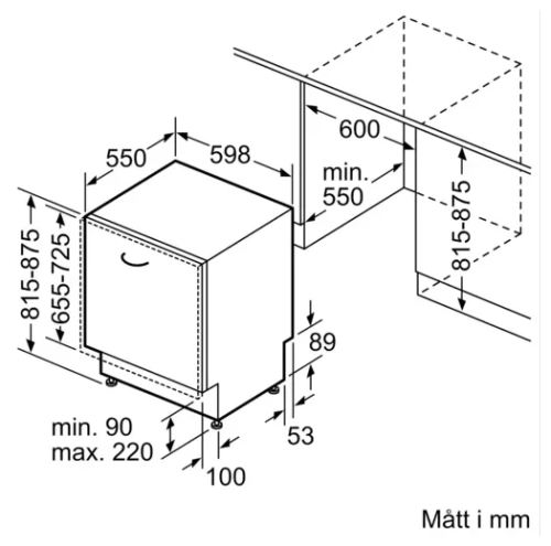 Встраиваемая посудомоечная машина Bosch SMV 6ZCX55 E