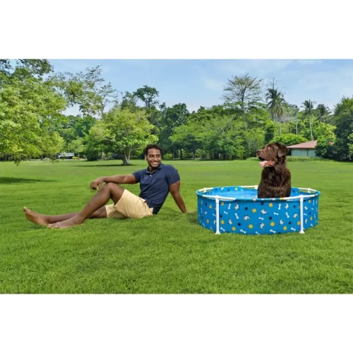 Каркасный бассейн для животных Bestway 561KM BW 122х30,5см "Fetchin' Fun Pet Play Pool"