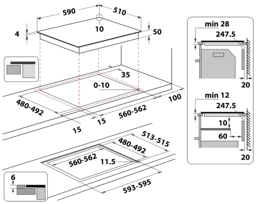 Индукционная варочная панель Hotpoint-Ariston HB 4860B NE