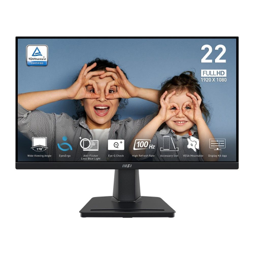Монитор 21.45" MSI PRO MP225V VA, 1920x1080, 4 ms, 100Hz, Black (9S6-3PE0CM-015)