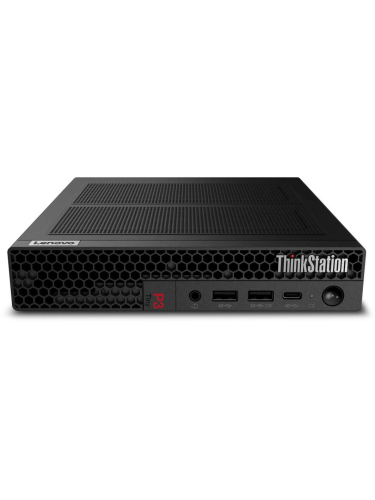 Мини-ПК Lenovo ThinkStation P3 Tiny, Intel Core i7-14700 / 32 ГБ DDR5 / 1024 ГБ SSD / NVIDIA T1000 (8 Гб) / Windows 11 Pro / Клавиатура, мышь, черный (30H1A0CKCH)