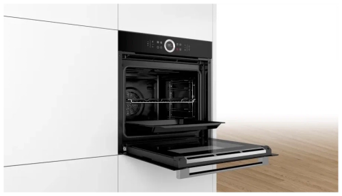 Электрический духовой шкаф Bosch HBG632BB1S, черный