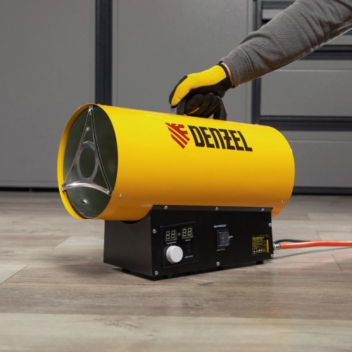 Гaзoвая тeпловая пушка GHG-15i, 15 кВт, цифpoвoй теpмoстат, пpoпан-бутaн Denzеl 