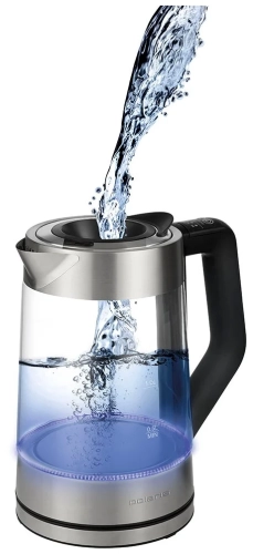 Чайник Polaris PWK 1725CGLD WIFI IQ Home, серебристый/черный