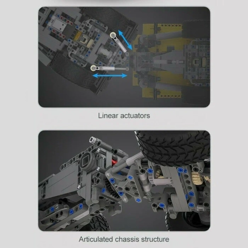 Конструктор радиоуправляемый «Строительный грузовик», 3067 деталей, масштаб 1:17