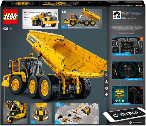 Конструктор LEGO Technic 42114 Самосвал Volvo 6х6