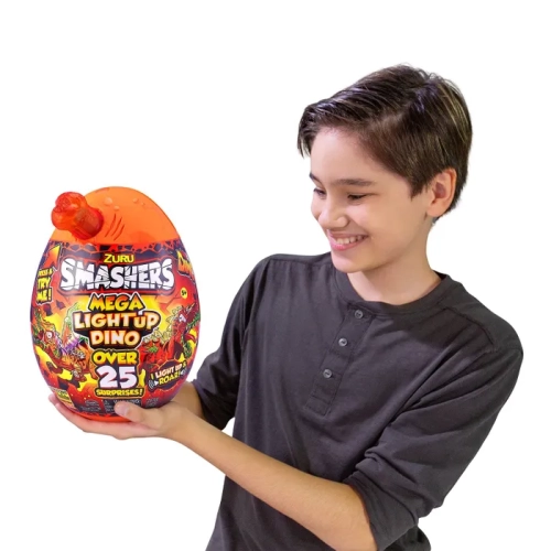 Zuru Огненное Гигантское яйцо Smashers Dino Light up Игрушка-Сюрприз Dino Island S4 7474