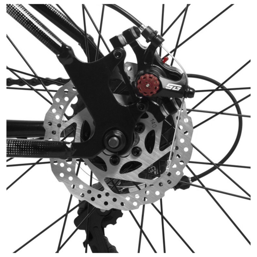 Велосипед 24" FOXX CAIMAN, чёрный, р. 12"