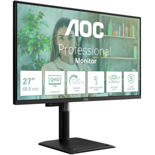 Монитор 27" AOC Q27P4U IPS, 2560x1440, 120Hz, 4 ms Black