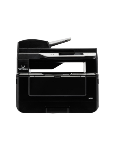 МФУ Катюша M240 принтер / копир / сканер / факс (опц.), 40 стр / мин А4, ч / б, 1200 dpi. Скан: цвет / чб 1200 dpi., 4 ГБ, 1000 Мб, USB, Wi-Fi (опц.), ADF 75 листов. Тонер 3 000 отп. Пр-во РФ, 3 года гар. МПТ