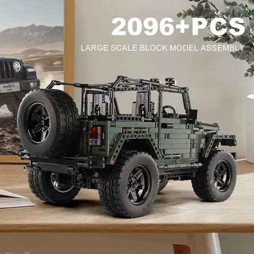 Конструктор Mould King джип Вранглер Рубикон хаки 2096 деталей