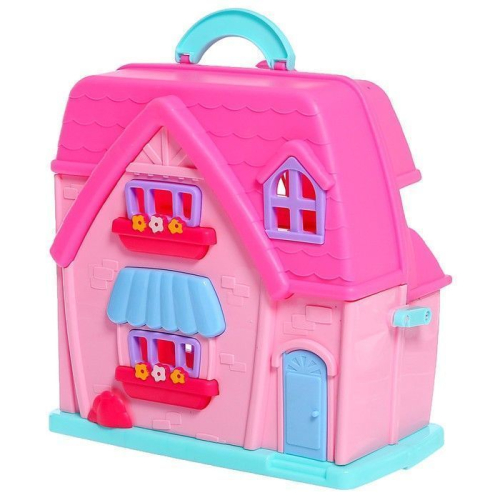 Пластиковый домик для кукол «Семья» с фигурками и аксессуарами, световые и звуковые эффекты