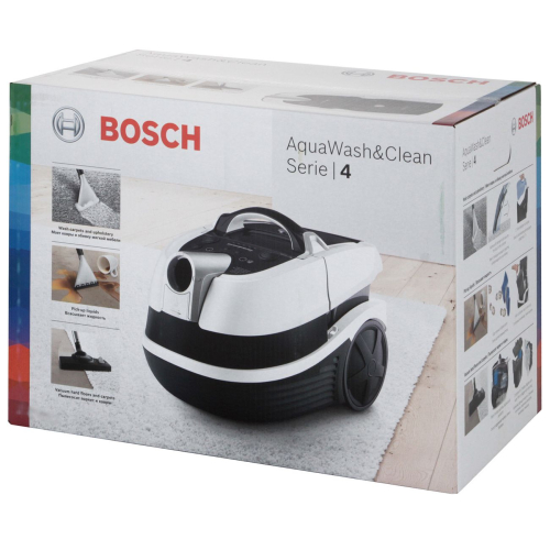 Пылесос Bosch BWD41720, белый/бирюзовый