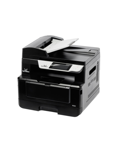 МФУ Катюша M240 принтер / копир / сканер / факс (опц.), 40 стр / мин А4, ч / б, 1200 dpi. Скан: цвет / чб 1200 dpi., 4 ГБ, 1000 Мб, USB, Wi-Fi (опц.), ADF 75 листов. Тонер 3 000 отп. Пр-во РФ, 3 года гар. МПТ