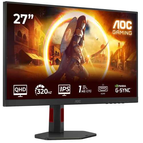 Монитор 27" AOC Q27G4SRU IPS, 2560x1440, 320Hz, 0.5 ms, Black