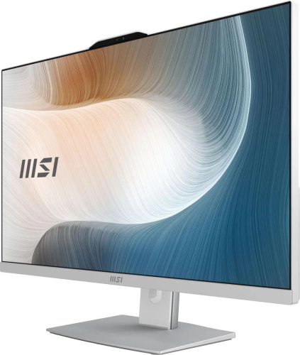 Моноблок MSI Modern AM272P 1M-677XRU 27" Full HD Core 3 100U (1.2) 8Gb SSD512Gb Graphics без ОС GbitEth WiFi BT 120W клавиатура мышь Cam белый
