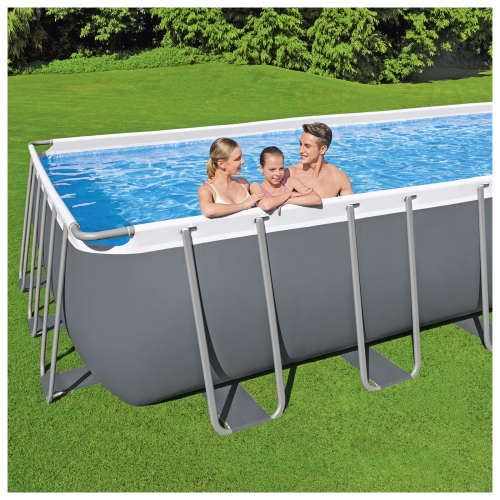Бассейн каркасный Bestway Power Steel, 640×274×132 см, песоч фильтр-насос, лестница, тент, диспенсер, 5612В