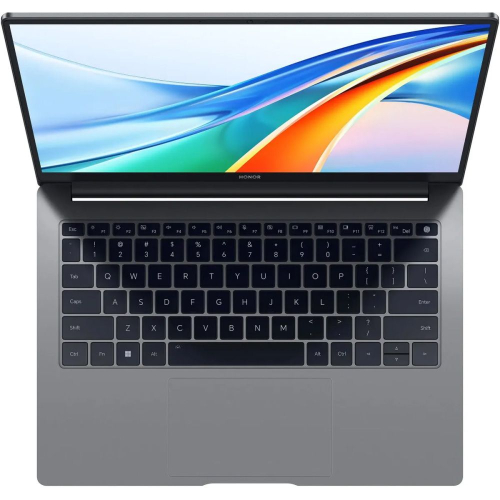 Ноутбук Honor MagicBook X14 Pro 2024, 14" WUXGA (1920x1200) IPS/Intel Core i5-13420H 2.1 ГГц, 8 ядер/8 ГБ LPDDR4X 4266 МГц/512 ГБ SSD/Intel UHD Graphics/Windows 11 Home, серый (5301AHQK)
