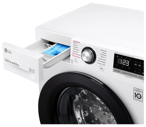 Стиральная машина LG F2V3GS6W, белый/черный