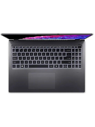 Ноутбук Acer Swift Go 16 SFG16-74-938Q, 16" (2048x1280) OLED 120 Гц/Intel Core Ultra 9 288V/32 ГБ DDR5/1024 ГБ SSD/Intel Arc Graphics/Без системы, Черный (NX.JNMCD.004)