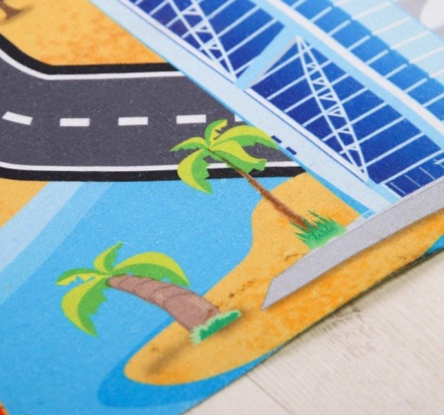 Коврик развивающий игровой «Дороги», складной, 200х160 см