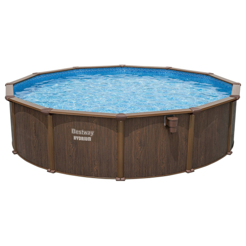 Бассейн каркасный Bestway Hydrium, 549×132 см, песочный фильтр-насос, лестница, скиммер, тент, подстилка, 561CS