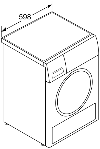 Сушильная машина Bosch WTH85V0SPL, белый