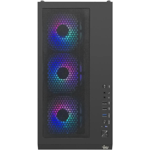 Системный блок iRU Game 710Z7GP TWR, Intel Core i7-12700F / 32 ГБ DDR5 / 1024 ГБ SSD / NVIDIA GeForce RTX 4070 SUPER (12 Гб) / Без ОС, черный (2075024)