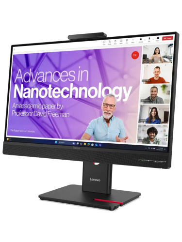 Монитор Lenovo ThinkVision T24-4v 23.8" 16:9 FHD (1920x1080) IPS, 120Hz, 250N, 1xHDMI 1.4, 1xDP 1.2, 1xVGA, 1xUSB-B (USB 5Gbps), 3xUSB-A (USB 5Gbps), 1xUSB-C (USB 5Gbps), Integrated webcam (5MP, IR+RGB), 1Y