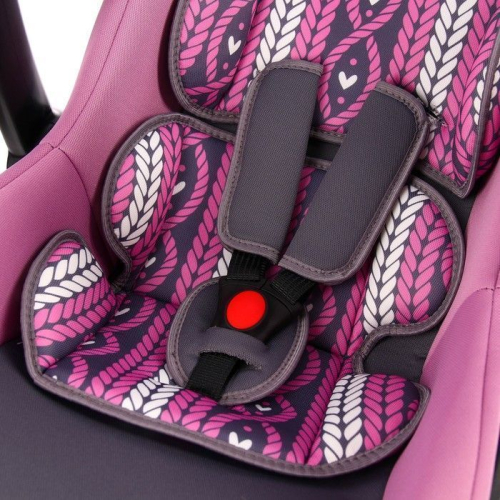 Автокресло Safe+, группа 0+, цвет серый/розовый «Нежность»