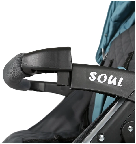 Коляска прогулочная Indigo SOUL, голубой