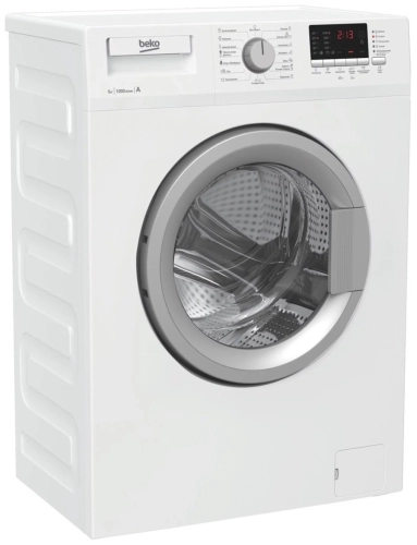 Стиральная машина Beko WRS 55P2 BSW, белый/серебристый