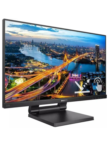 Монитор Philips 222B1TC 23.8", 16:9, IPS, FHD, 4ms, 250cd, 75Hz, VGA, HDMI, DP, USB, SPK, HAS