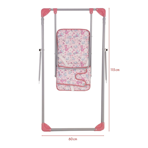 Качели детские напольные «Чарли», цвет розовый