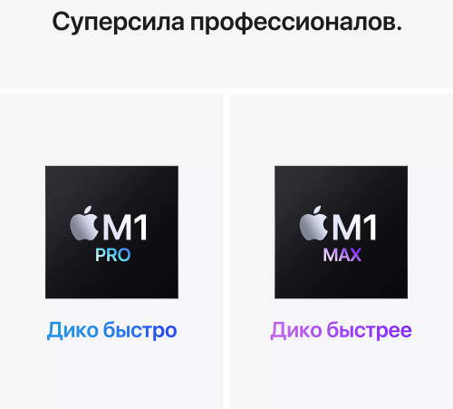 Ноутбук Apple MacBook Pro MK193RU/A M1 Pro 10 core 16Gb SSD1Tb/16 core GPU 16.2" Retina XDR (3456x2234) Mac OS grey space WiFi BT Cam