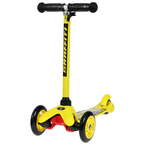 Самокат-снегокат 2 в 1 GRAFFITI «Вперед»