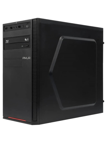 Системный блок Amur Нарвал B7I21 MT, Intel Core i3-12100 / 16 ГБ DDR5 / 256 ГБ SSD / Intel UHD Graphics / Без ОС / Клавиатура, мышь, черный (2147002)